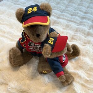Boyds Bears ~ #24 Jeff Gordon Dupont NASCAR stuffed Bear~EUC~ With Tag ~14” & 8”